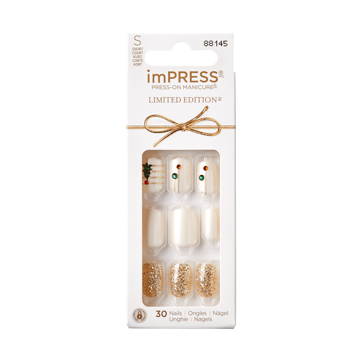 imPRESS Limited-Edition Holiday Press-On Nails - Jingle Bells