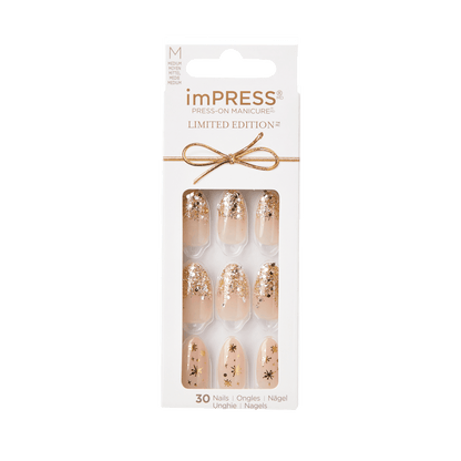 imPRESS Limited-Edition Holiday Press-On Nails - Sparkling Snow