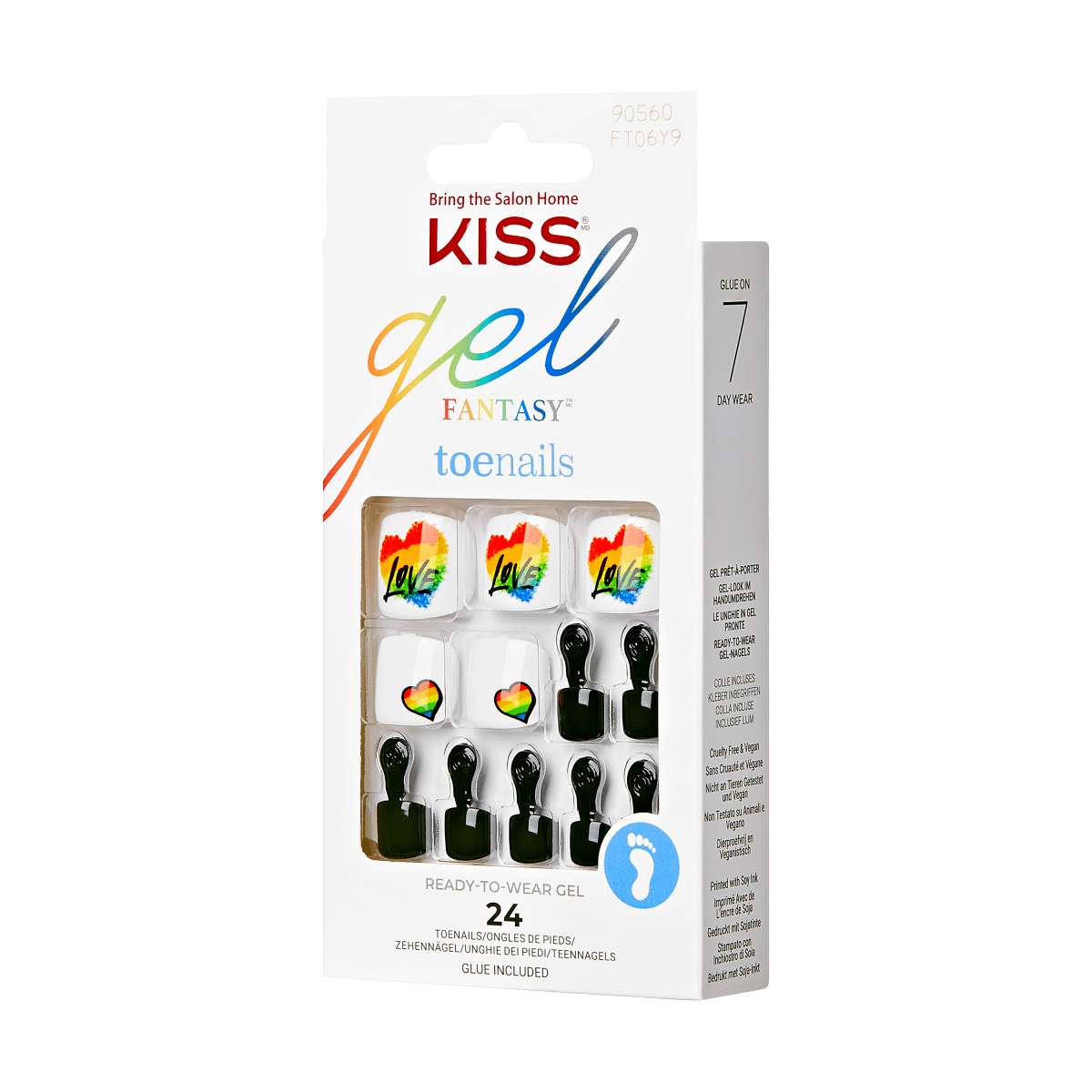 KISS Gel Fantasy Pride Toenails - Peekaboo