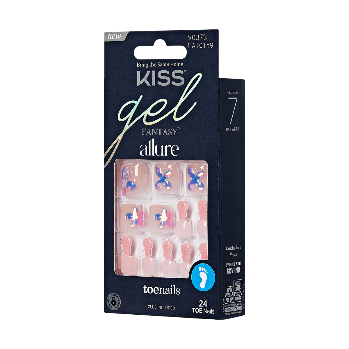 KISS Gel Fantasy Allure Toenails - Blushing