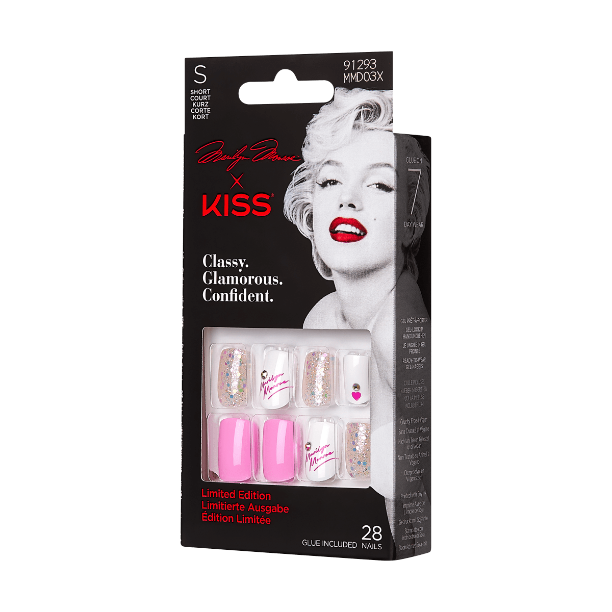 Marilyn Monroe x KISS Limited Edition Nails - Pin-up Pink