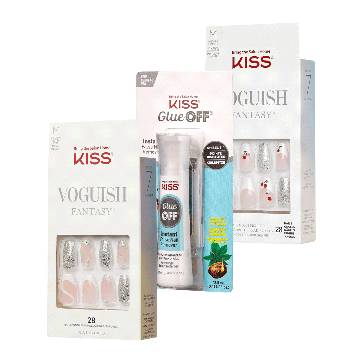 2 KISS Voguish Fantasy Nails &amp; Glue OFF Set - Gardenista Goals