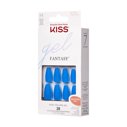 KISS Gel Fantasy Sculpted Nails - Blue Steel