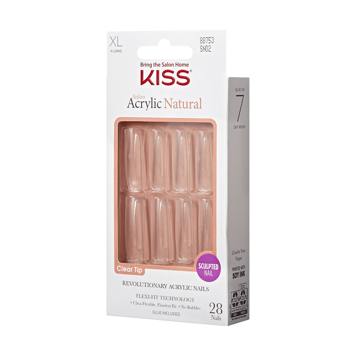 KISS Salon Acrylic Natural Nails - Neutral Element