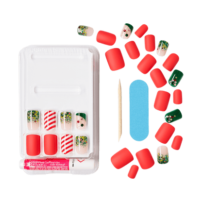 KISS Special Design Holiday Nails - My Santa Claus