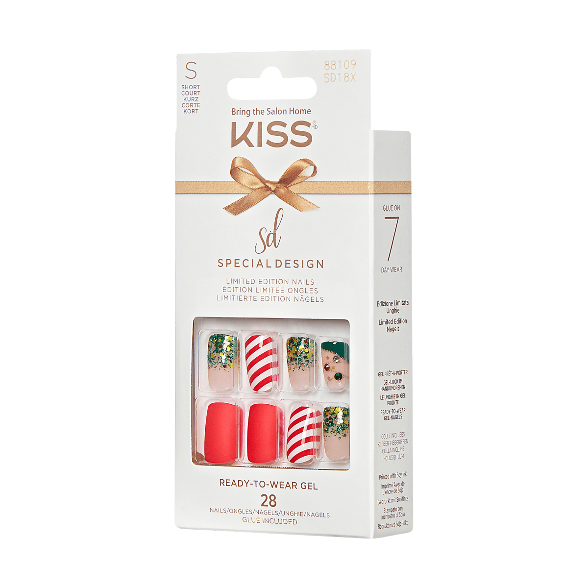 KISS Special Design Holiday Nails - My Santa Claus