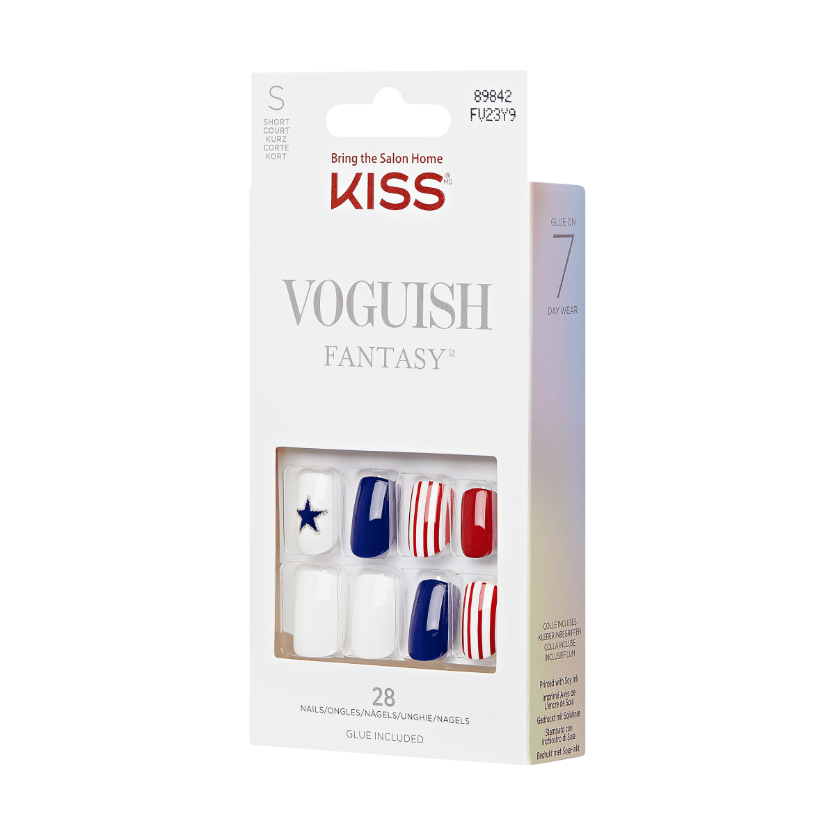 KISS Voguish Fantasy Patriotic Nails - Captain