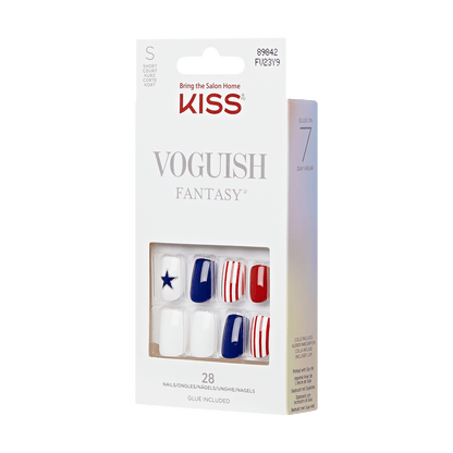 KISS Voguish Fantasy Patriotic Nails - Captain