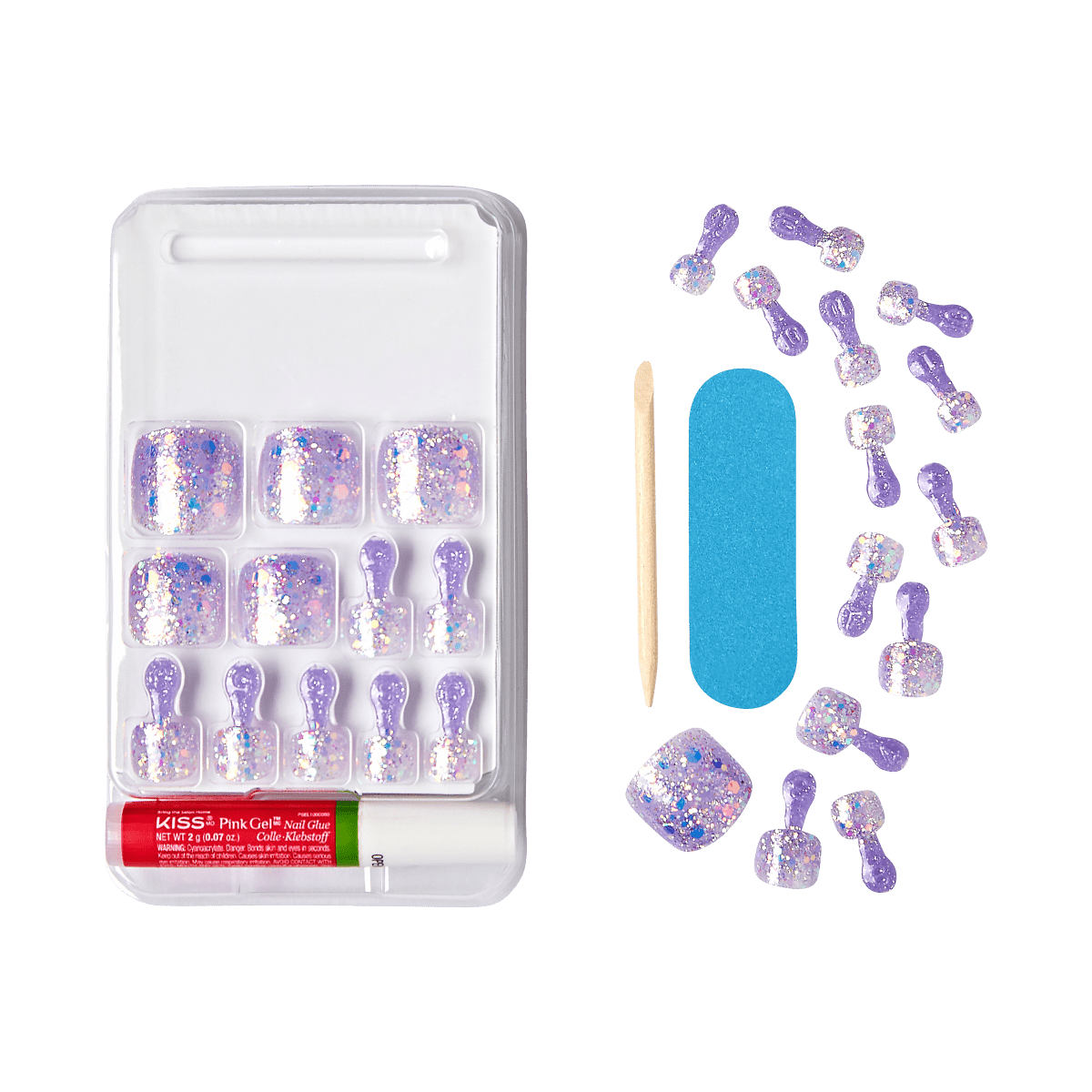 KISS Gel Fantasy Allure Toenails - Summeride