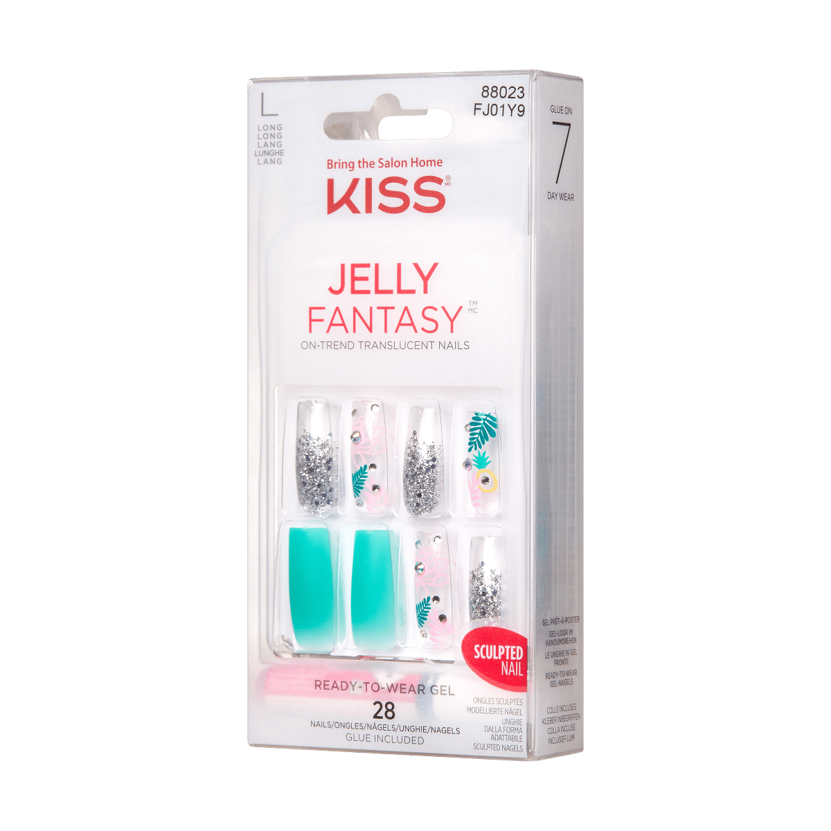 KISS Jelly Fantasy Nails - Tropical Flowers