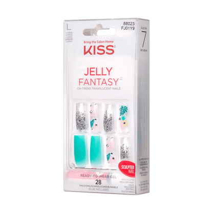 KISS Jelly Fantasy Nails - Tropical Flowers