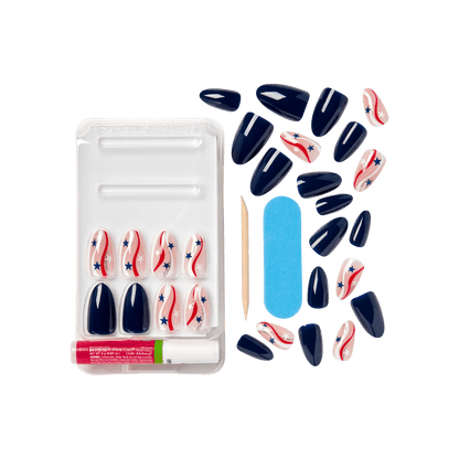 KISS Voguish Fantasy Patriotic Nails - Swag