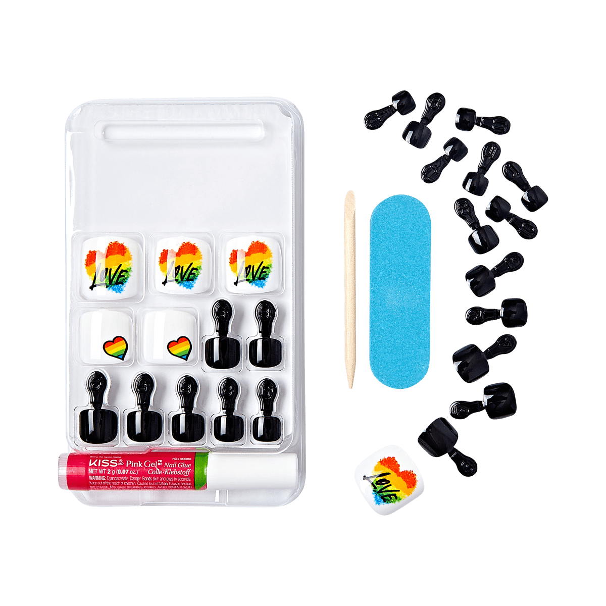 KISS Gel Fantasy Pride Toenails - Peekaboo