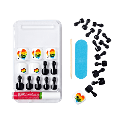 KISS Gel Fantasy Pride Toenails - Peekaboo