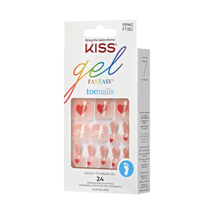 KISS Gel Fantasy Pride Toenails - Love Wins