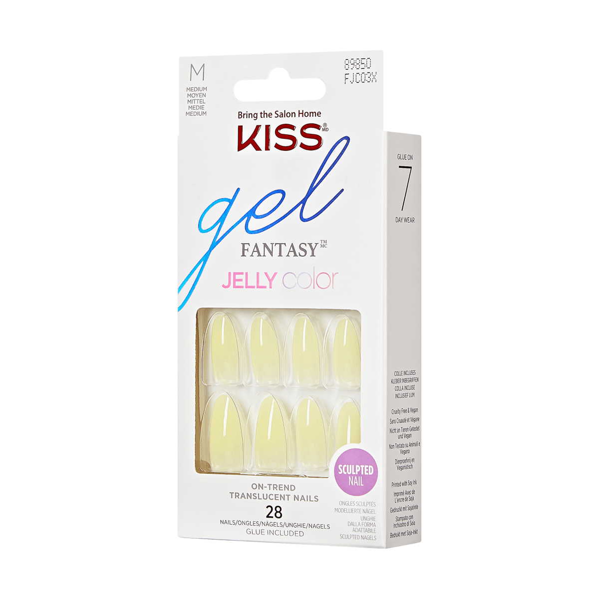 KISS Gel Fantasy Jelly Color Nails - Rainbow Jelly