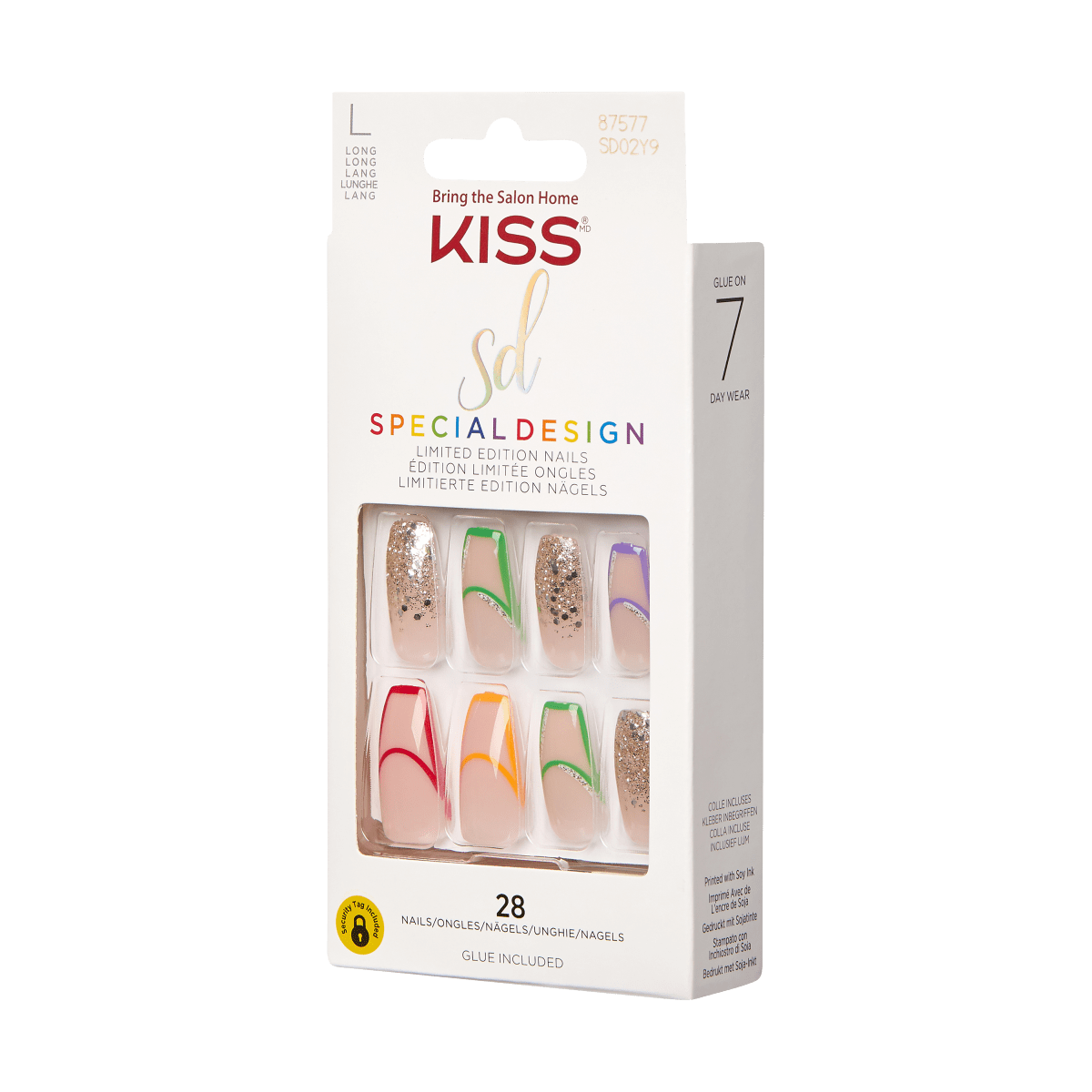 KISS Special Design Pride Nails - 7 Colors