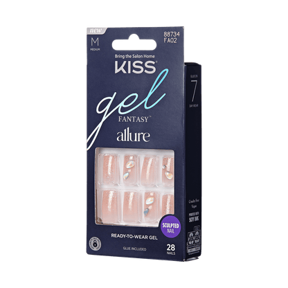 KISS Gel Fantasy Allure Press-On Nails, Transformation, Pink