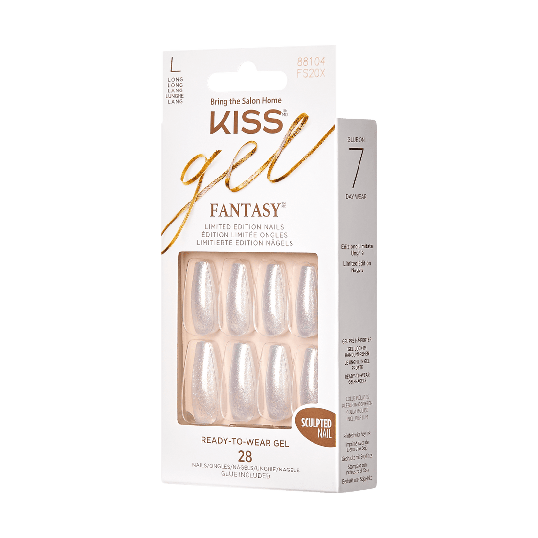KISS Gel Fantasy Sculpted Holiday Nails - Look Like Xmas