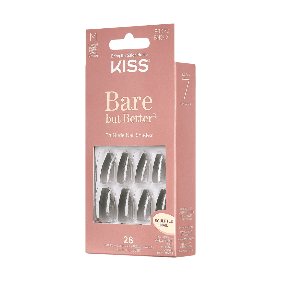 KISS Bare-But-Better Sculpted Nails - Icing