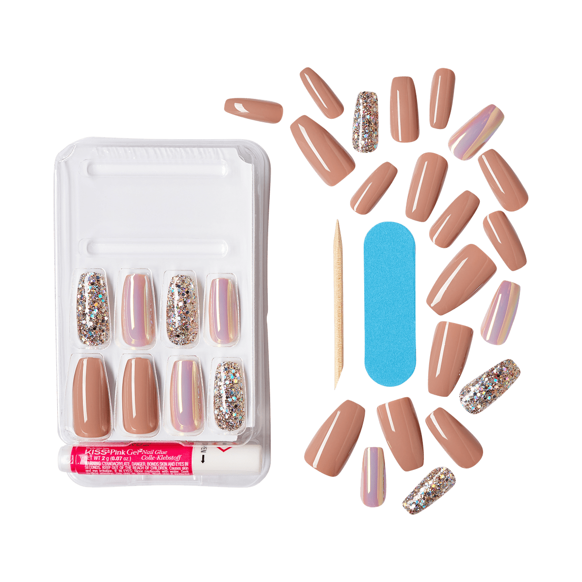 KISS Gel Fantasy Limited Edition Holiday Nails - Glow Up