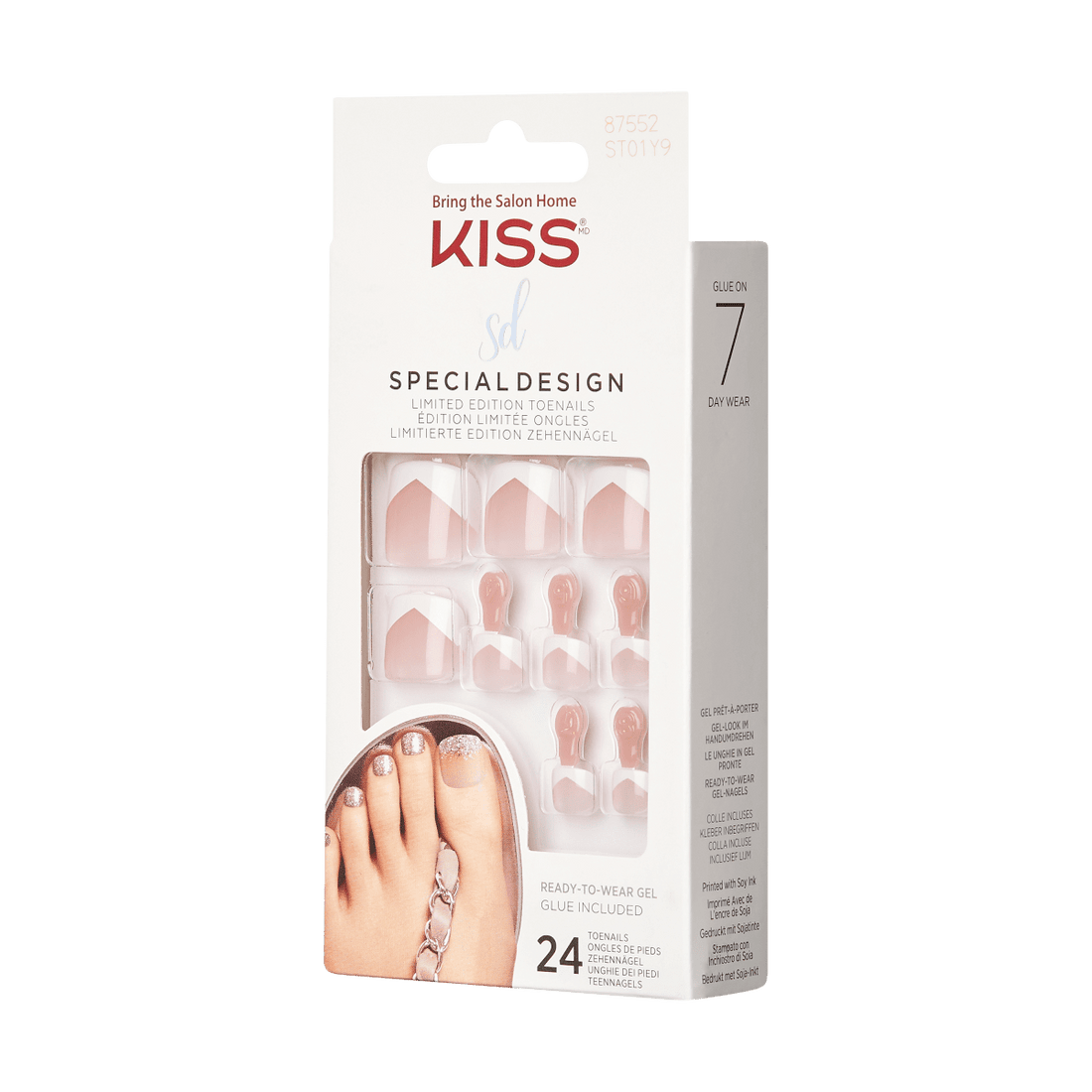 KISS Special Design Toenails - Blushed
