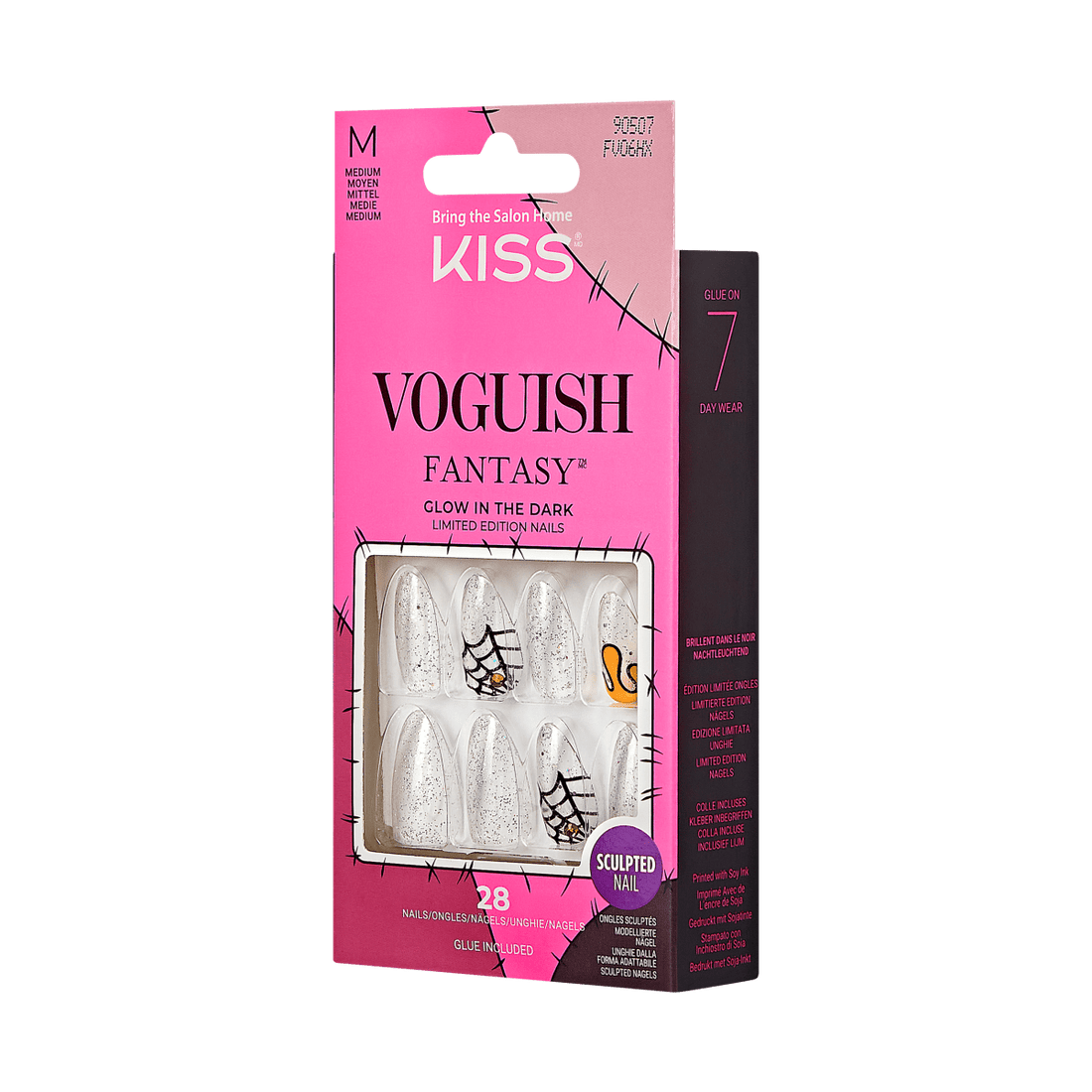 KISS Voguish Fantasy Glow-In-The-Dark Halloween Nails - Devilish