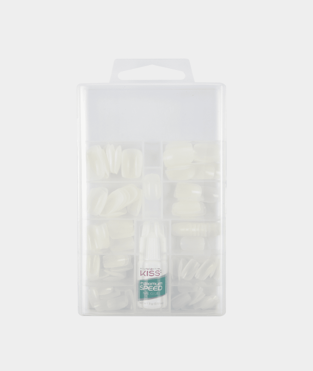 KISS 100 Full-Cover Nail Kit - Short Square