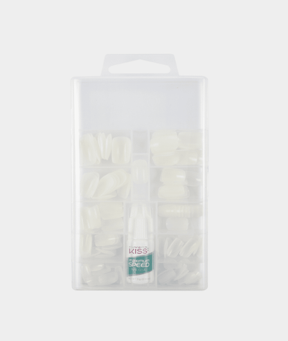 KISS 100 Full-Cover Nail Kit - Short Square