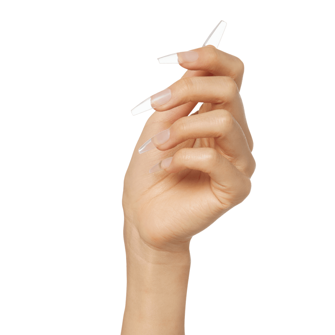 KISS 100 Full-Cover Nail Kit - Clear Coffin