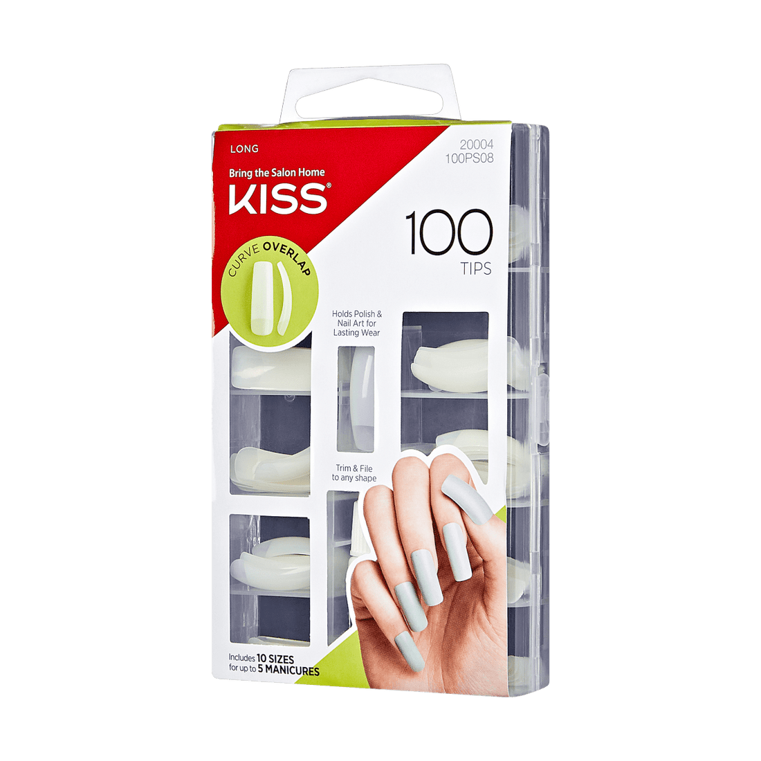 KISS 100 Full-Cover Nail Kit - Curve Overlap