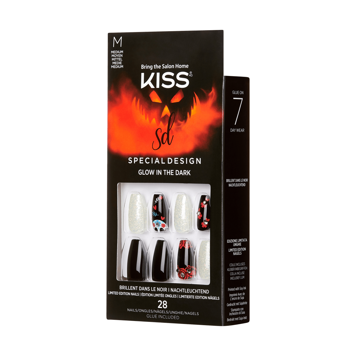 KISS Halloween Special Design Nails - Roses and Me
