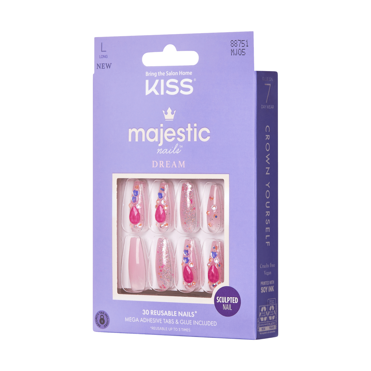 KISS Majestic Nails - Lovely Bubbly