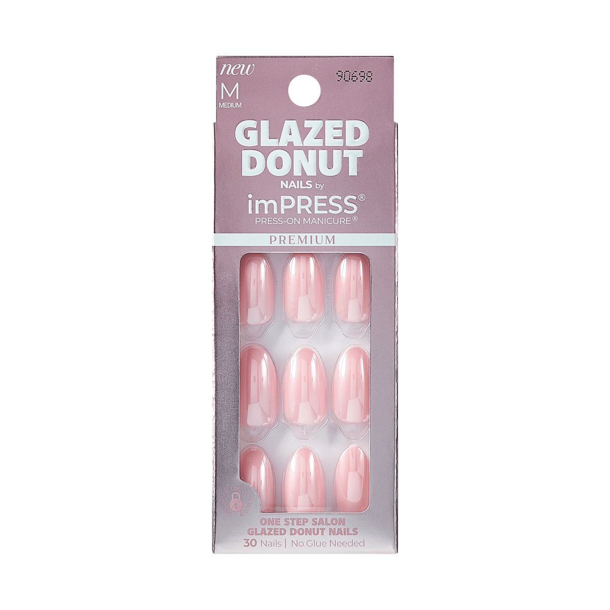 imPRESS Glazed Donut Press-On Manicure - Strawberry Glazed