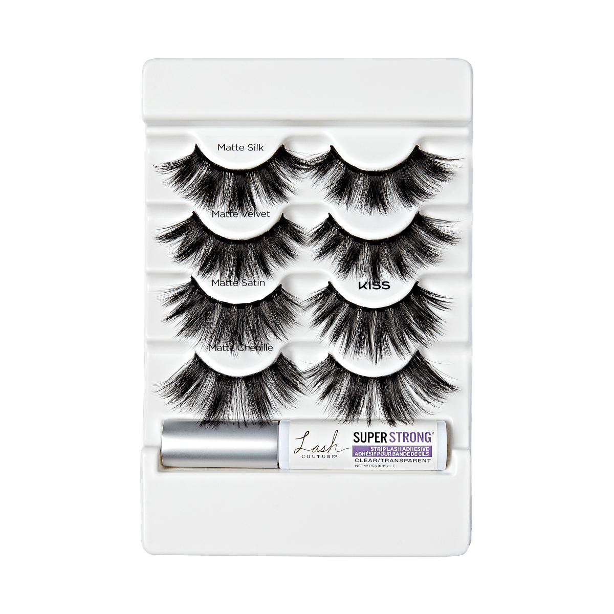 KISS Lash Couture Holiday 3D Matte Multipack - Clear