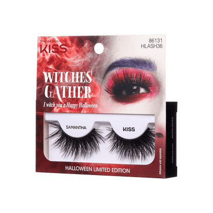 KISS Halloween False Eyelashes - Samantha (Crisscross Cat-Eye)
