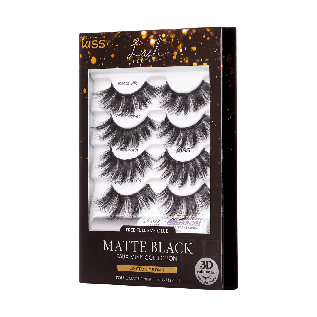 KISS Lash Couture Holiday 3D Matte Multipack - Clear