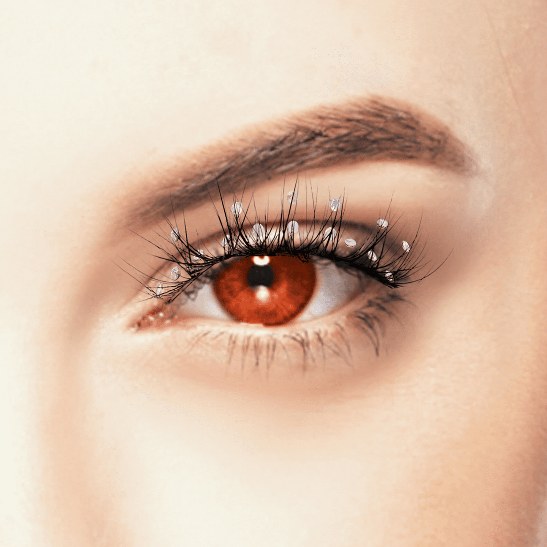 KISS Halloween False Eyelashes - Luna (Sequined)