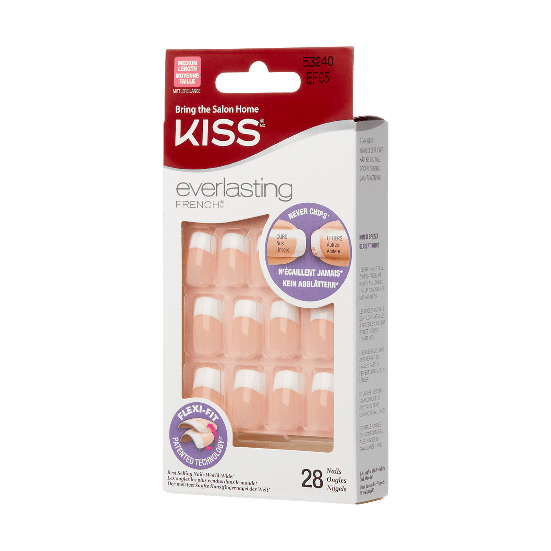 Everlasting French Script KISS Acrylic Nail French Tip – KISS USA