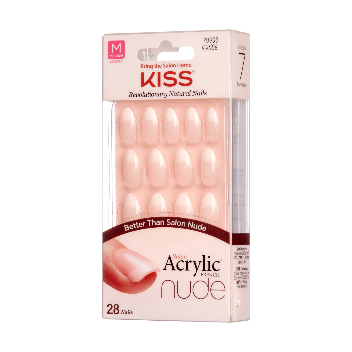 KISS Salon Acrylic French Nude Nails - Peaceful