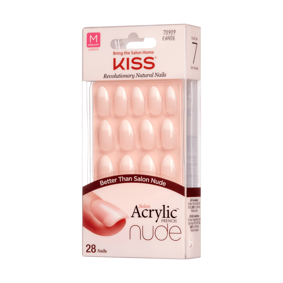 KISS Salon Acrylic French Nude Nails - Peaceful
