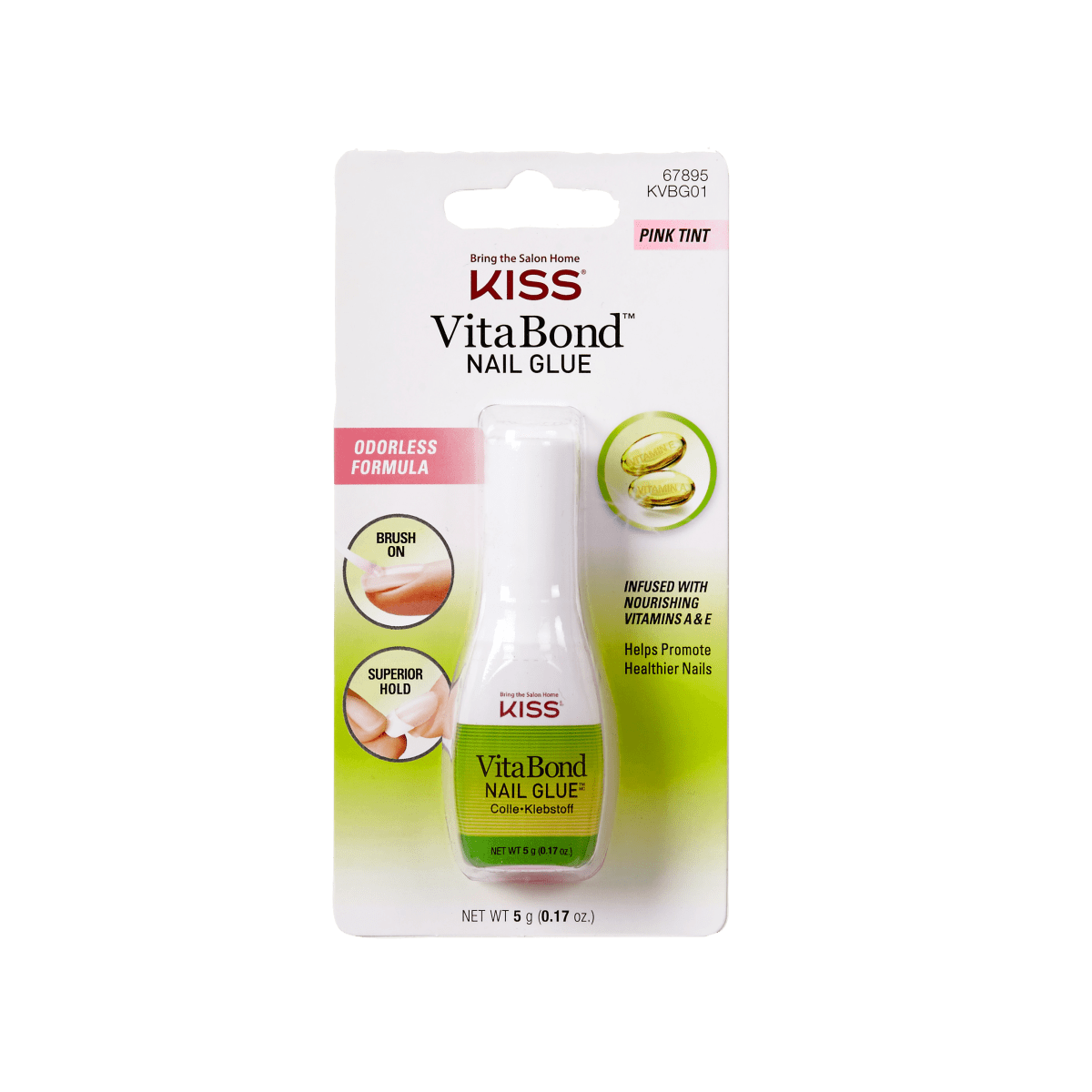 KISS VitaBond Brush-On Nail Glue - 5g (0.17 oz.)