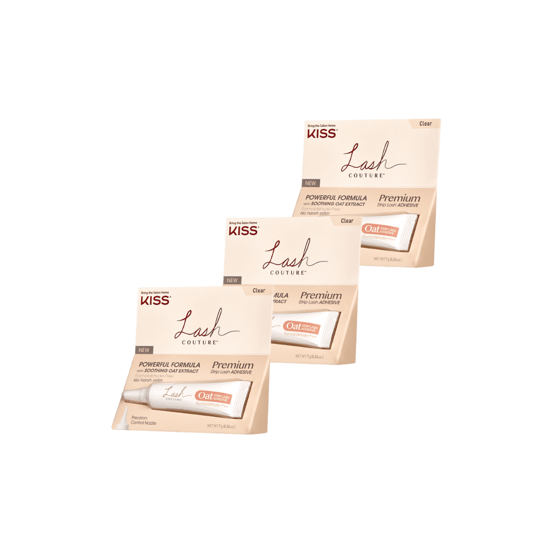 KISS Lash Couture Oat Strip Lash Adhesive Multipack - Clear