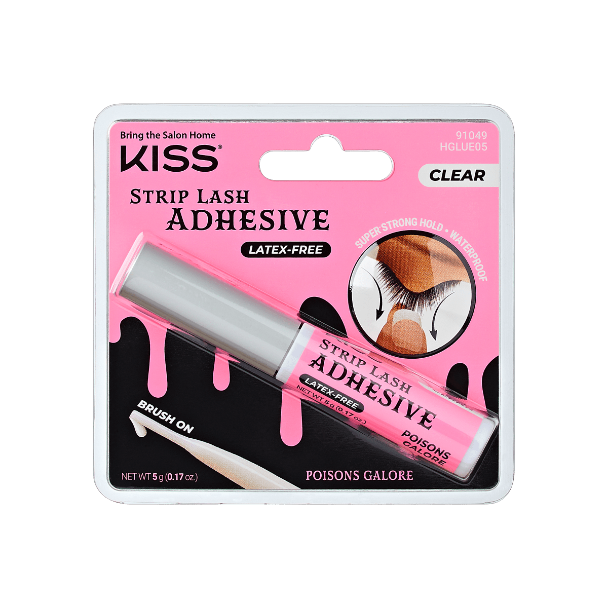 KISS Halloween Strip Lash Adhesive - Clear