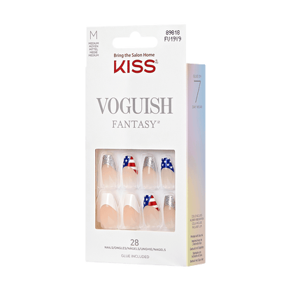 KISS Voguish Fantasy Patriotic Nails - American Flag