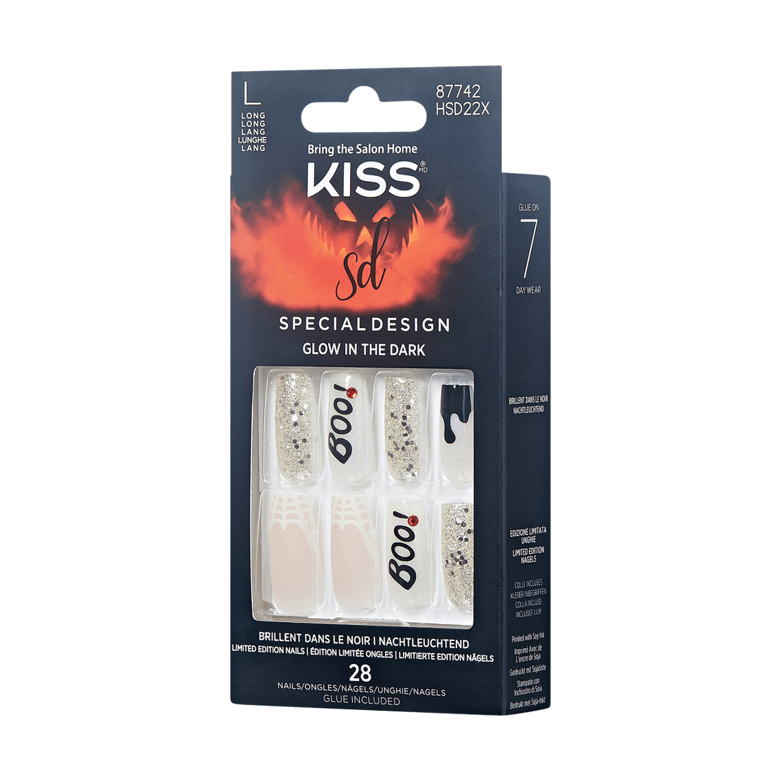 KISS Special Design Halloween Press On Glue Nails - Party Till I Die