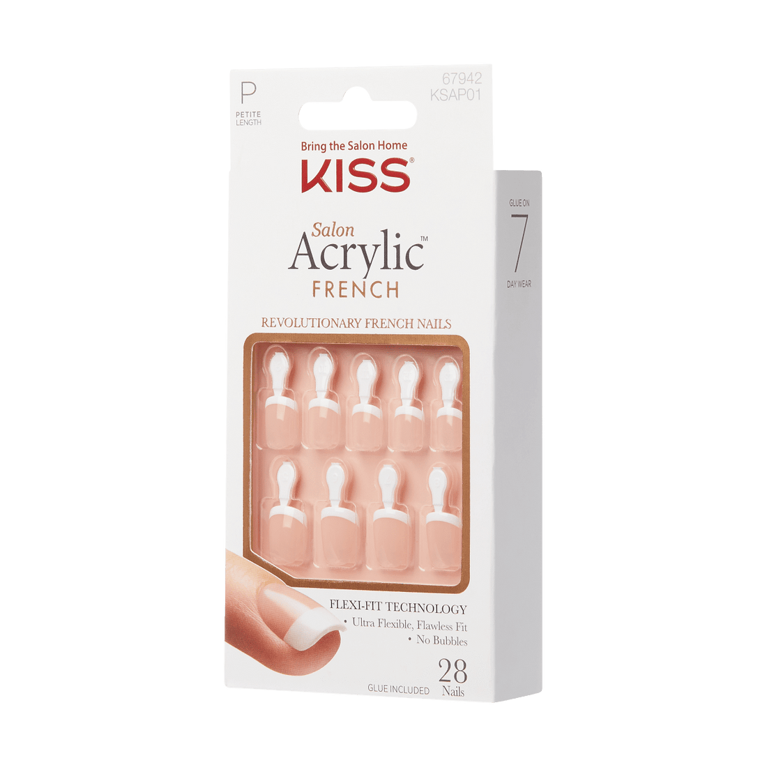 KISS Salon Acrylic French Petite - Crush Hour