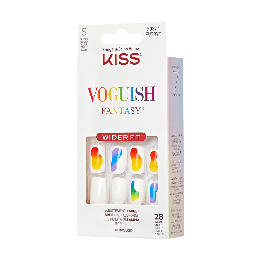 KISS Voguish Fantasy Nails, Wider Fit - Eternal Flame