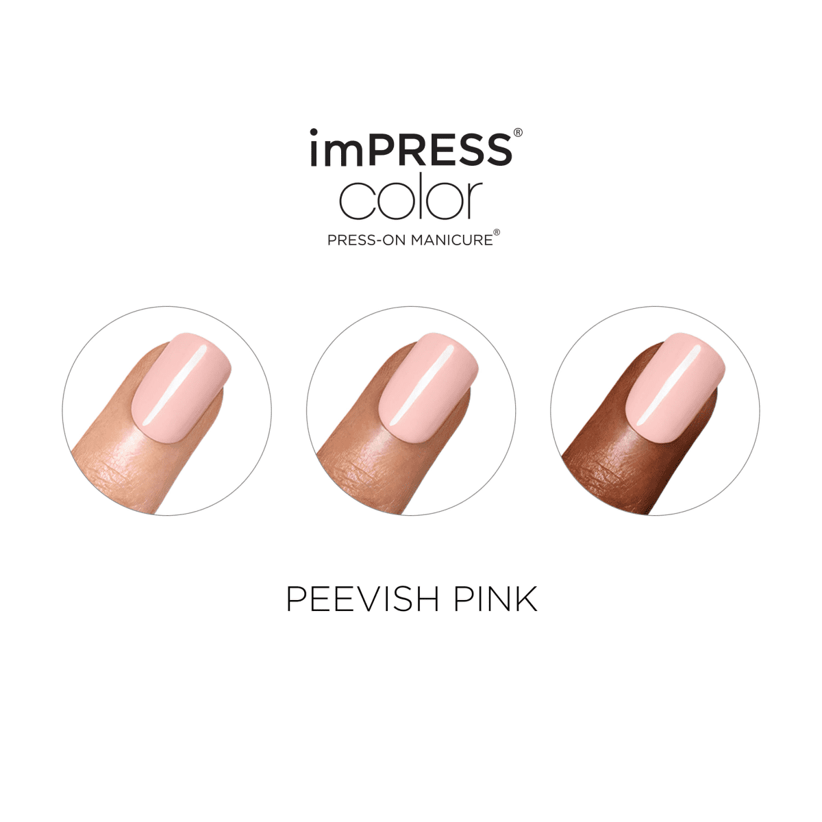 imPRESS Color Press-On Manicure -  Peevish Pink