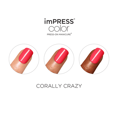 imPRESS Color Press-On Manicure - Corally Crazy